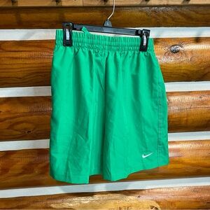 Nike Kid's Vibrant Green Athletic Shorts Youth Large